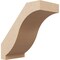 Ekena Millwork 5-inch W x 10-inch D x 10-inch H Baker Rough Cedar Woodgrain TimberThane Knee Brace, Primed BRCUR05X10X10BKRRCPR - alternate 1